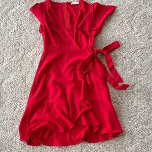 Altar'd State Asymmetrical Red Dress